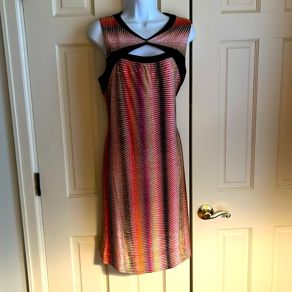 Marc New York Andrew Marc Shift Dress, Red Mulit Color, Size 12